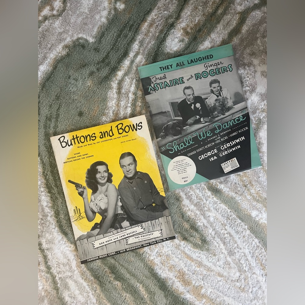 Vintage Sheet Music — BOB HOPE, JANE RUSSELL, FRED ASTAIRE, GINGER ROGERS